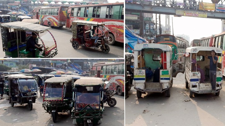 শিমরাইলে হাইওয়ে পুলিশের সামনেই চলছে মহাসড়কে অবাধে নিষিদ্ধ থ্রীহুইলার ও রুট পারমিট বিহীন বাসের ষ্ট্যান্ড, রয়েছে দোকানপাট ব্যাপক বিশৃঙ্খলা